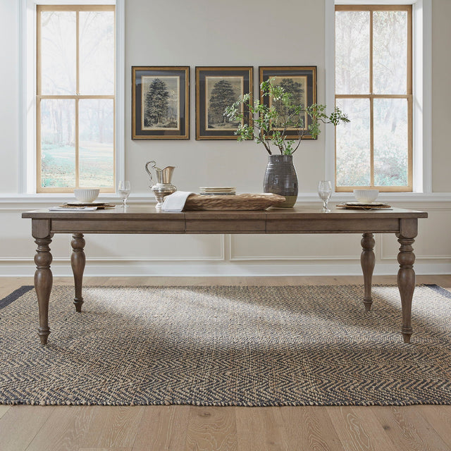 Liberty Furniture Americana Farmhouse - Wood Rectangular Leg Table - Light Brown | Meri Furniture