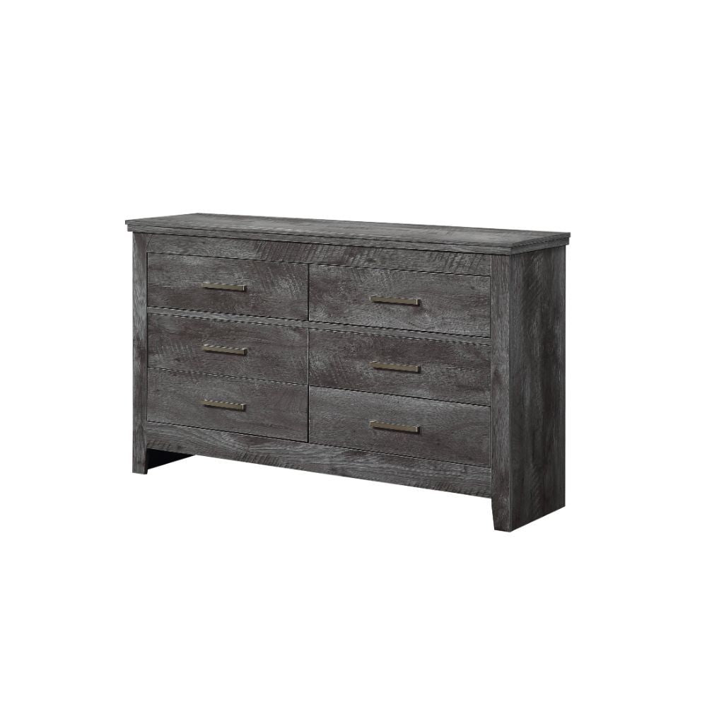 ACME Vidalia - Dresser - Rustic Gray Oak | Meri Furniture