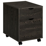 Coaster Fine Furniture Noorvik - 2-Drawer Home Office Mobile File Cabinet - Dark Oak | Meri Furniture