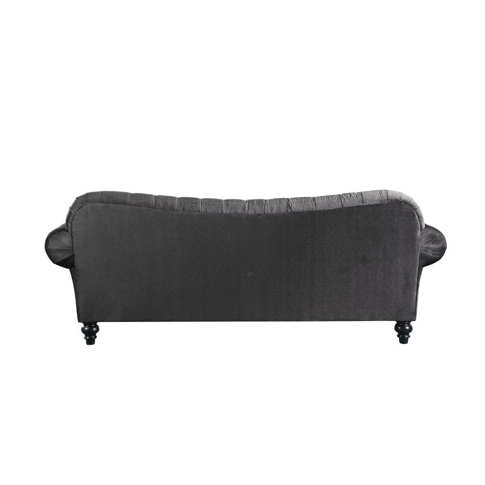 ACME Gaura - Sofa - Dark Gray Velvet | Meri Furniture