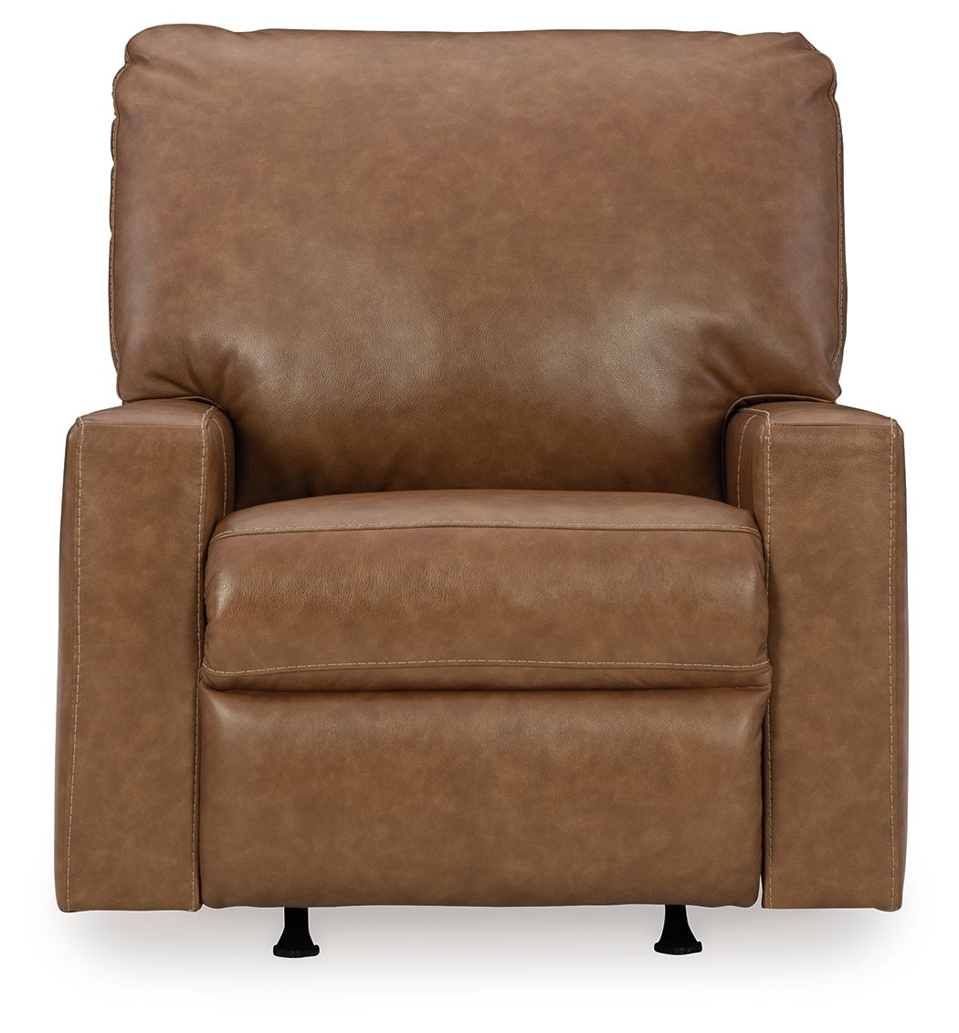 Signature Design by Ashley® Bolsena - Caramel - Rocker Recliner | Meri Furniture