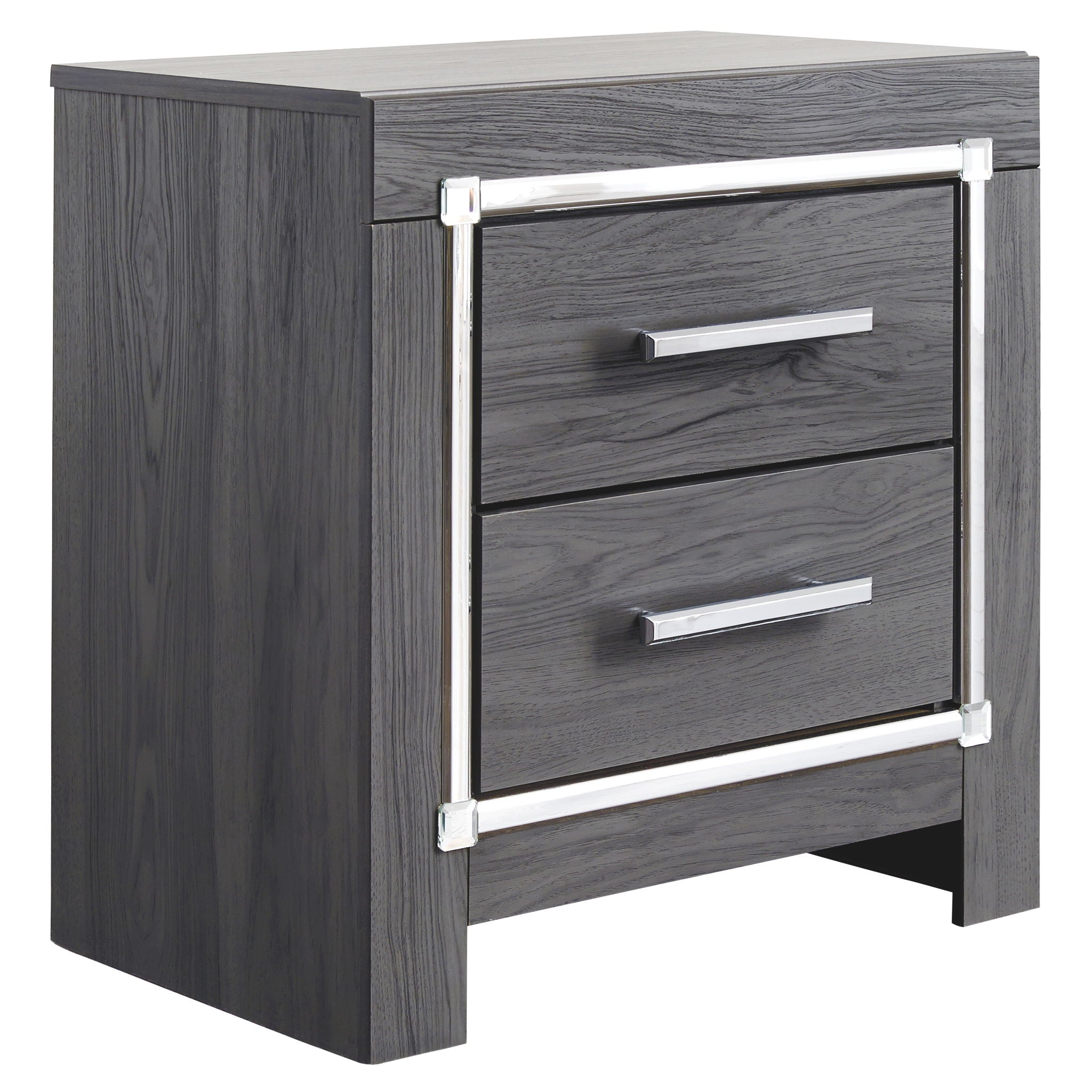 Lodanna - Two Drawer Night Stand - Gray