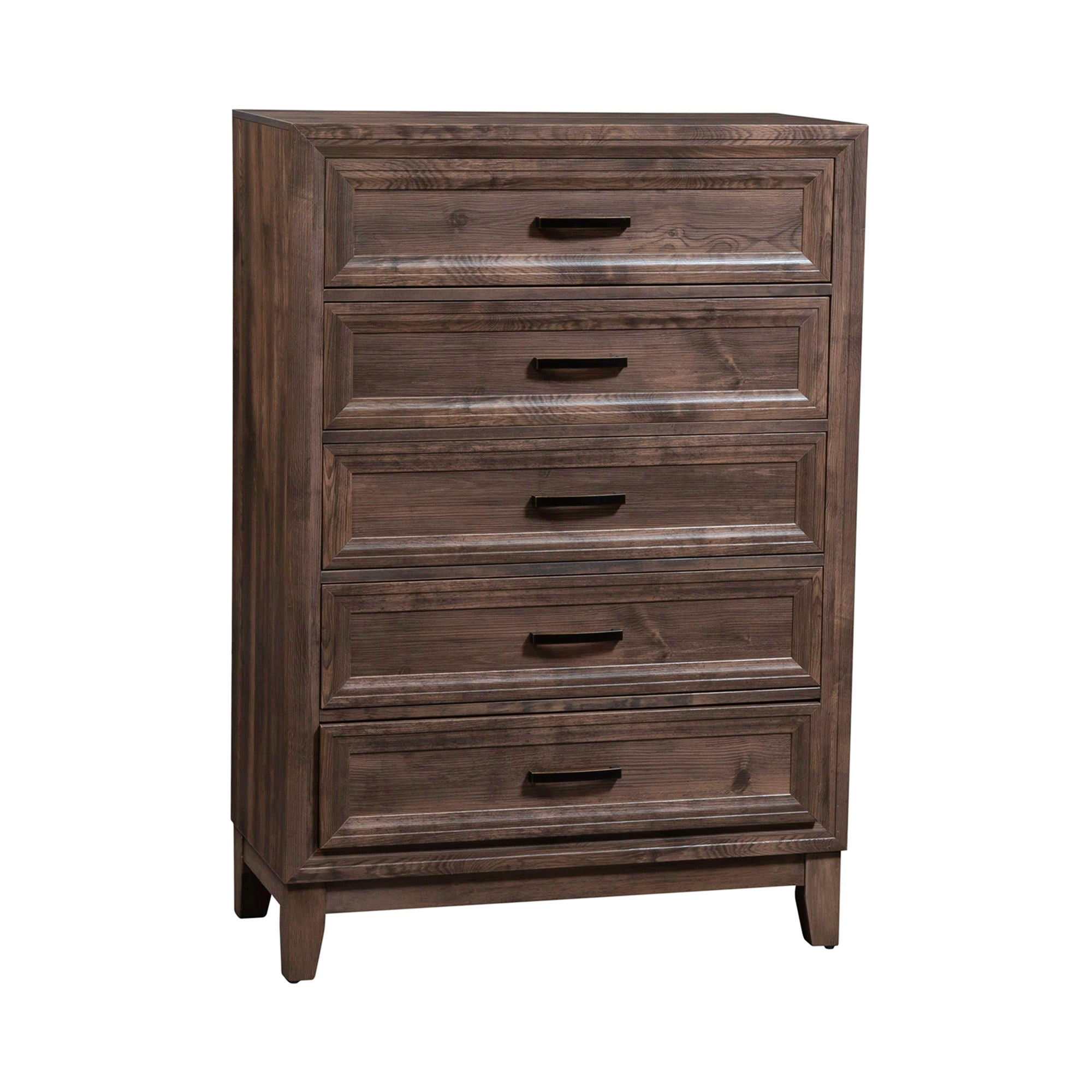 Liberty Furniture Ridgecrest - 5 Drawer Chest - Light Brown | Meri Furniture