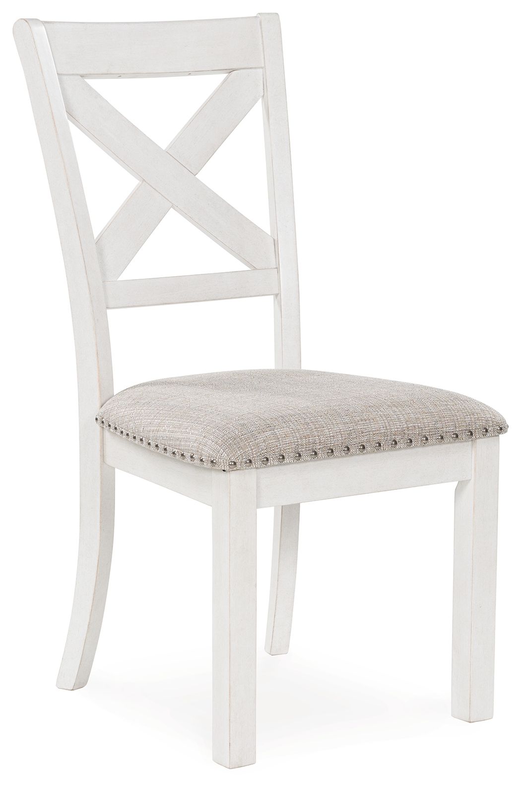 Signature Design by Ashley® Robbinsdale - Antique White - Dining Upholstered Side Chair (Set of 2) | Meri Furniture