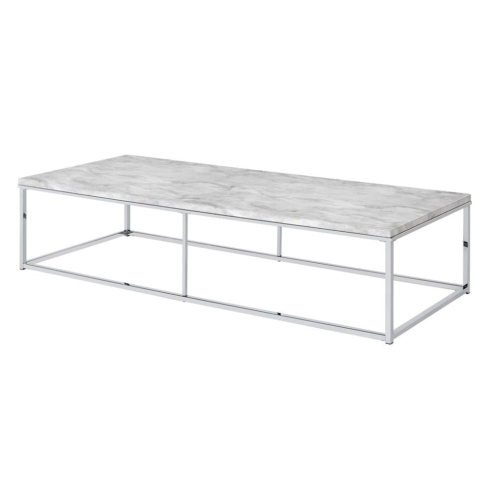 ACME Voleta - Coffee Table - Chrome | Meri Furniture