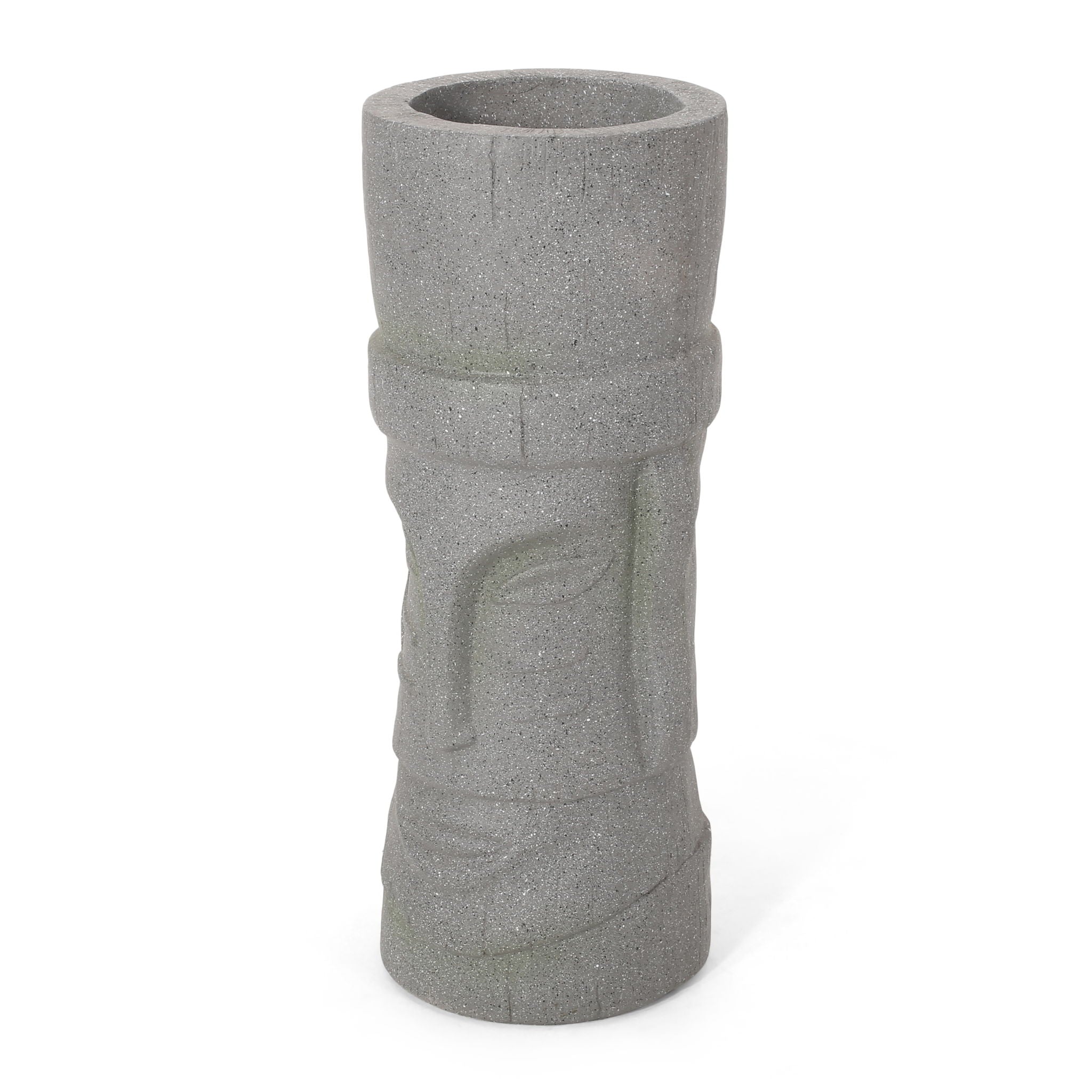 Classic Flower Planter With Magnesium Oxide Material - Stone Gray