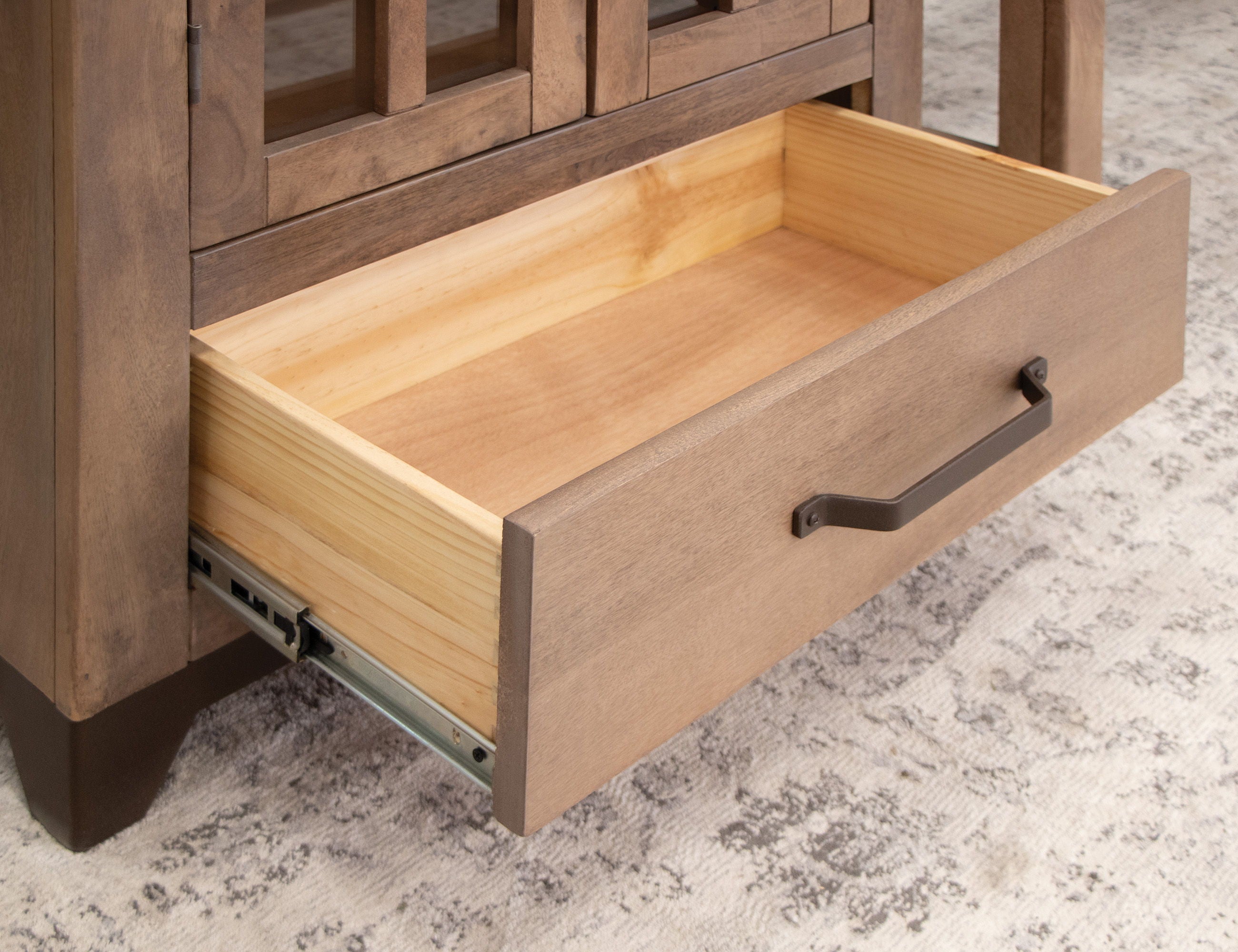 International Furniture Direct Natural Parota - Cabinet - Brown Cappuccino | Meri Furniture