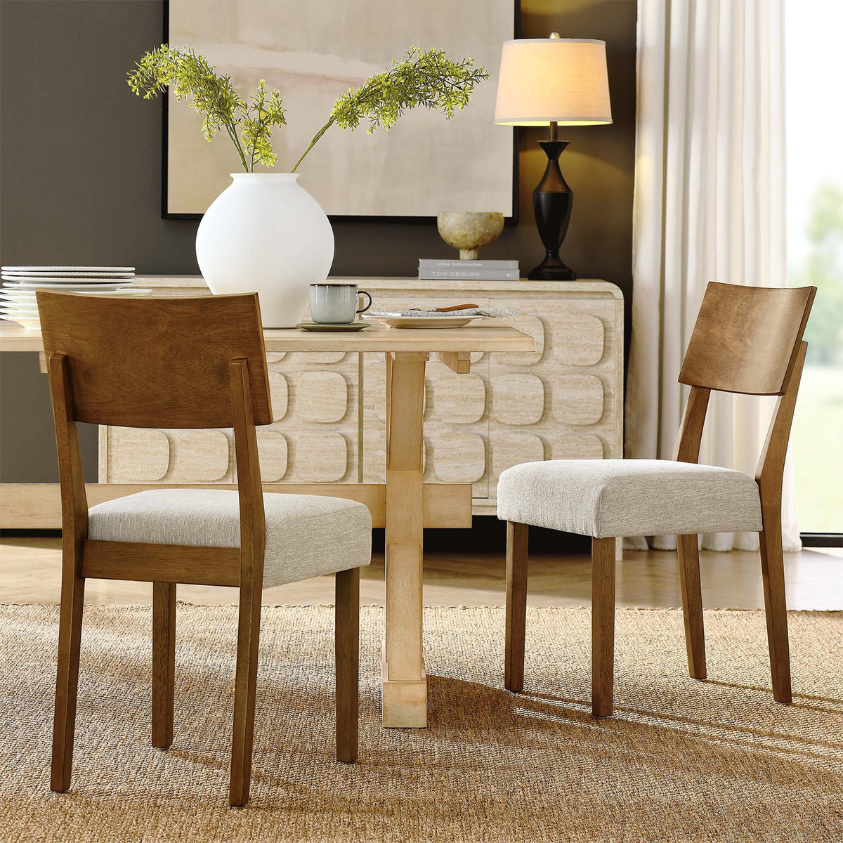 Pax Wood Dining Side Chairs Set of 2 by Modway