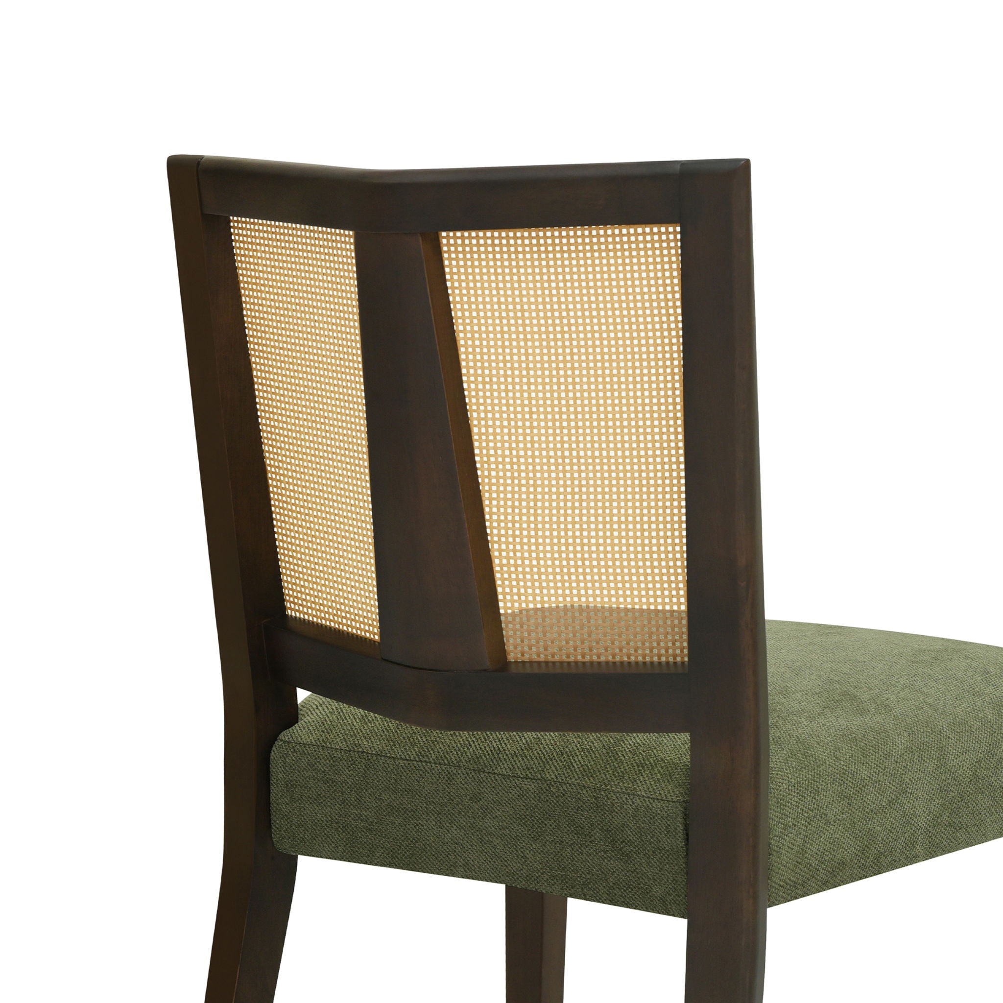 Mid Century Rattan Dining Chair Without Arms Set