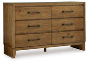 Signature Design by Ashley® Sherbana - Light Brown - Dresser | Meri Furniture