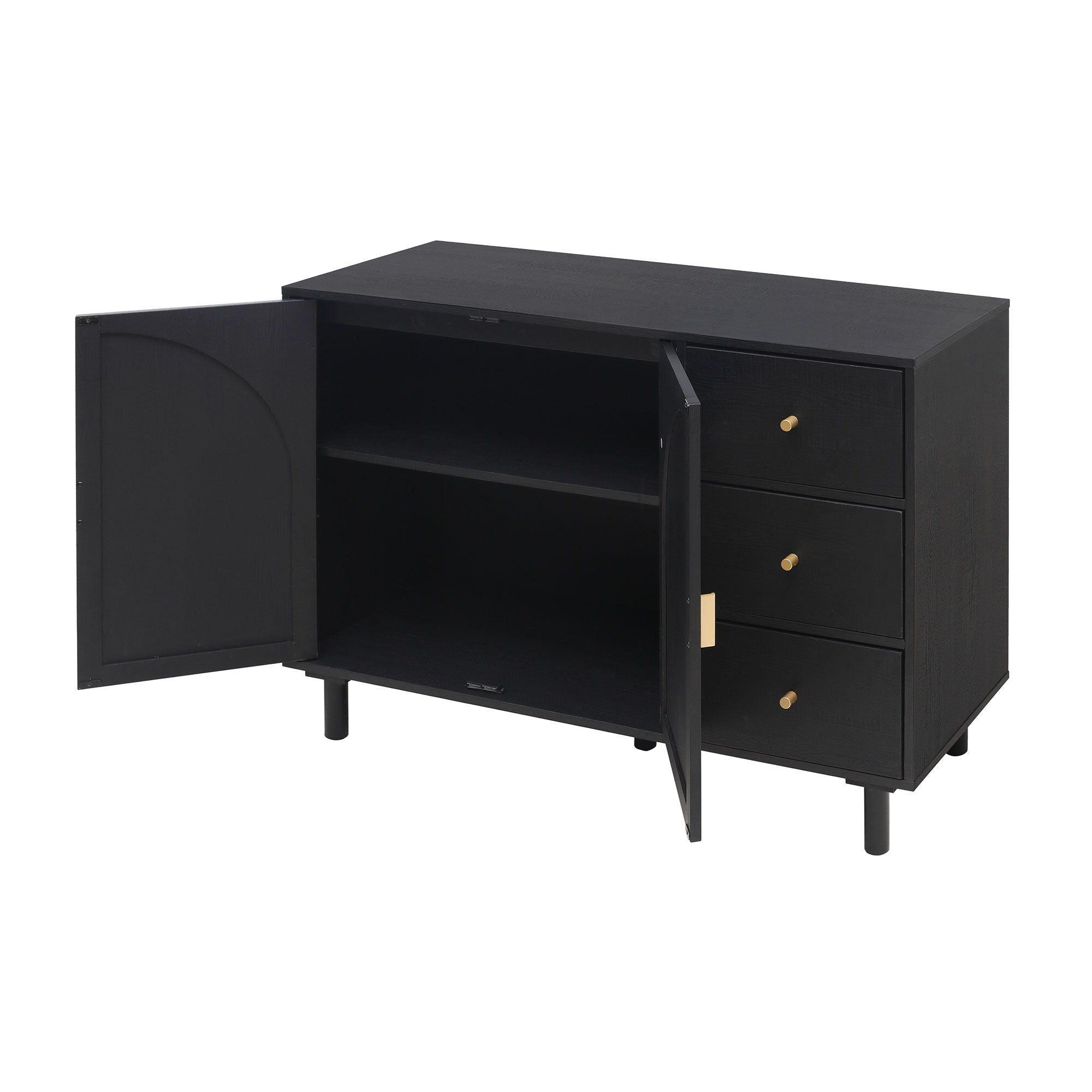 2 Door 3 Drawer Cabinet, Adjustable Storage System