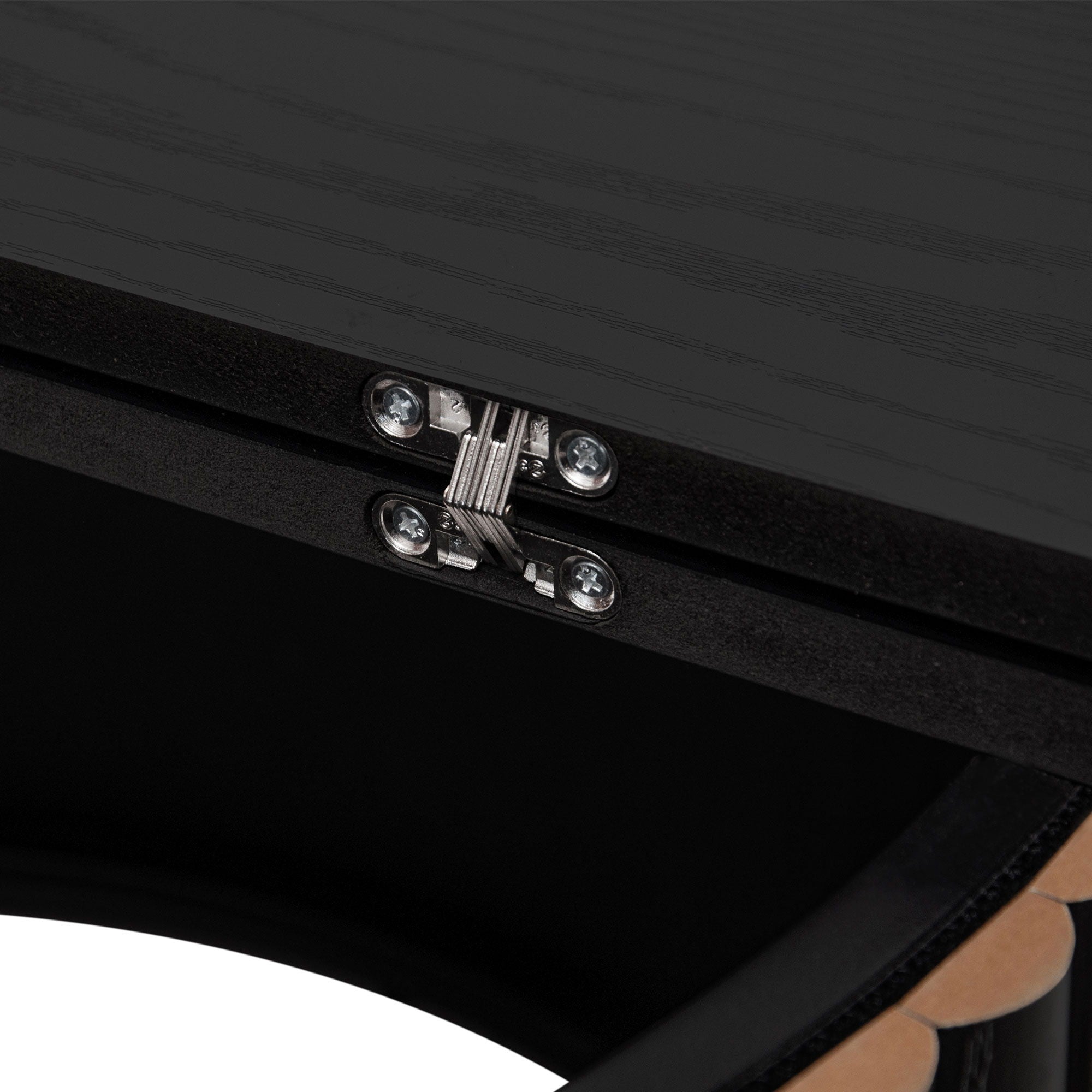 Coffee Table, Round Coffee Table, Modern Side Tables Accent End Table For Living Room, Apartment - Black