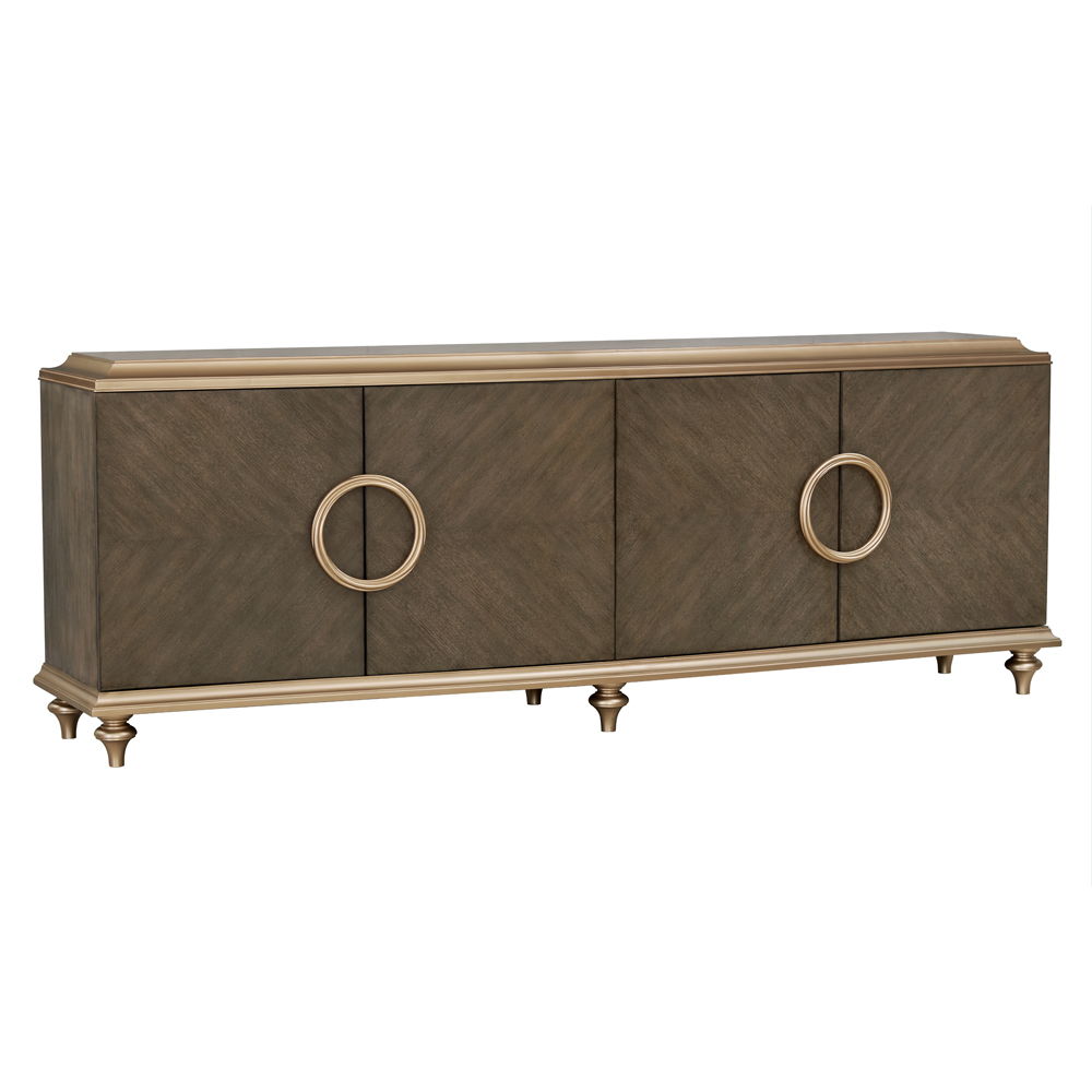 ACME Console Cabinet - Light Brown | Meri Furniture