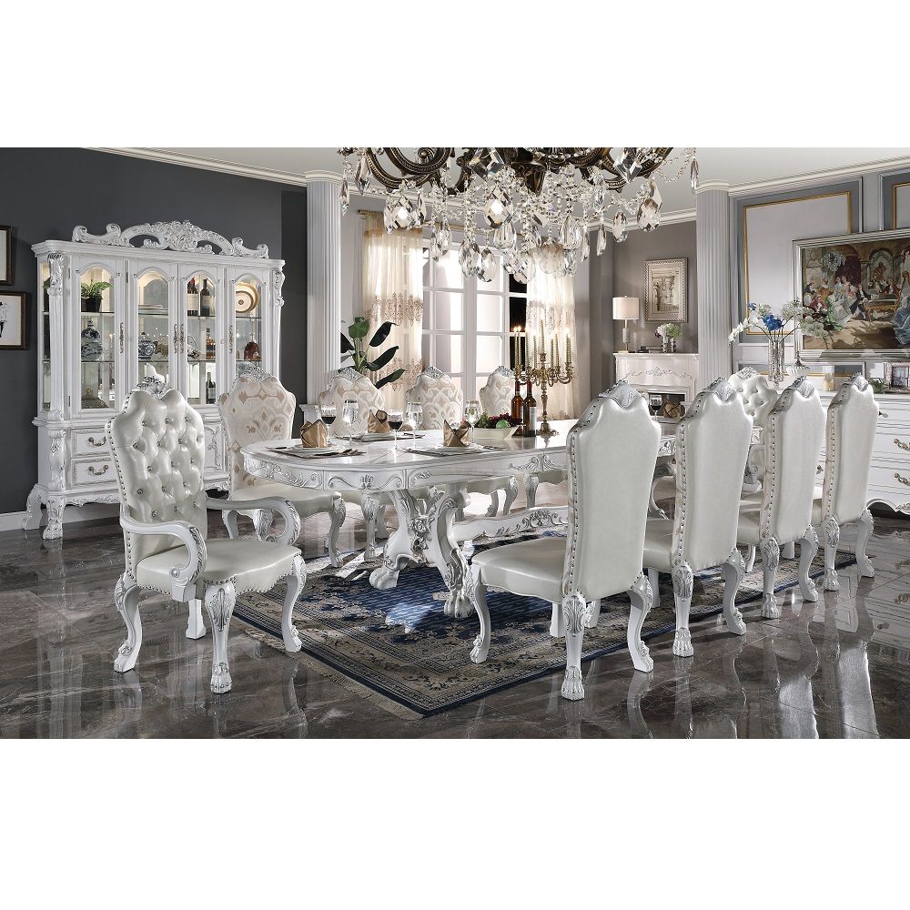 ACME Dresden - Side Chair (Set of 2) - Bone White | Meri Furniture