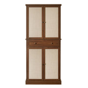 4 Door Storage Cabinet With 1 Drawer, With 4 Adjustable Inner Shelves