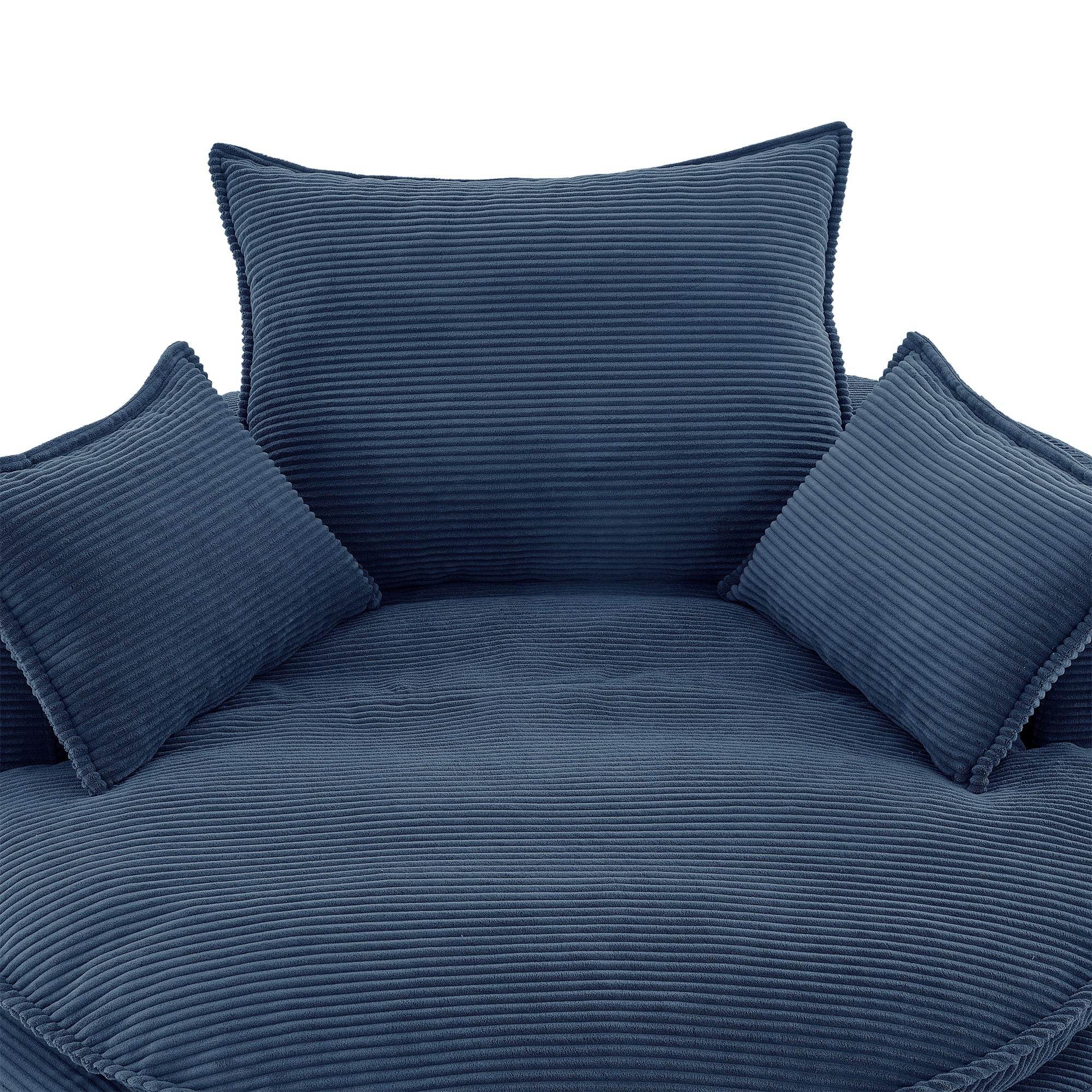 360° Swivel Accent Barrel Chair With Dual Layer Cushion And 3 Removable Pillows