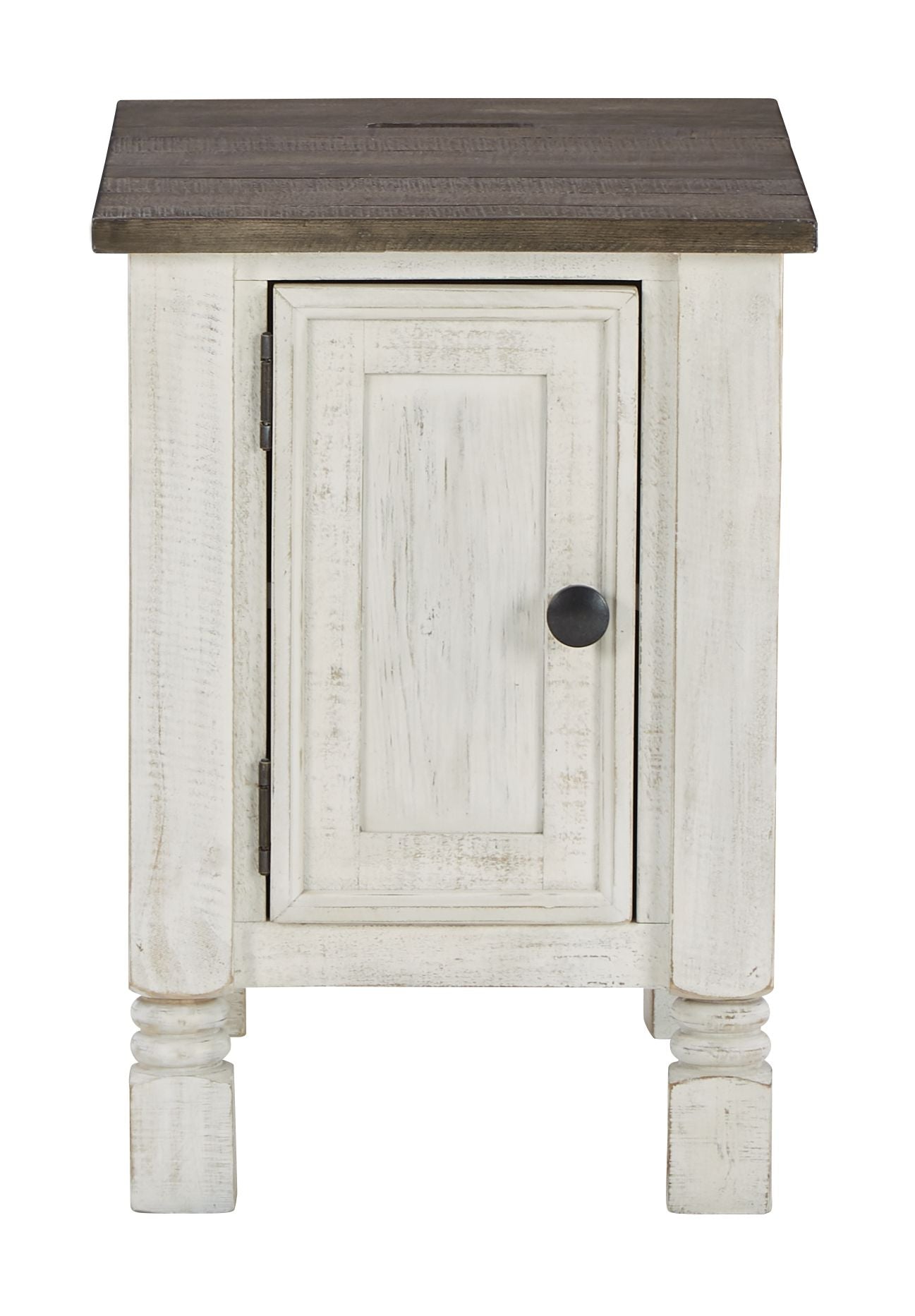 Signature Design by Ashley® Havalance - White / Gray - Chair Side End Table | Meri Furniture