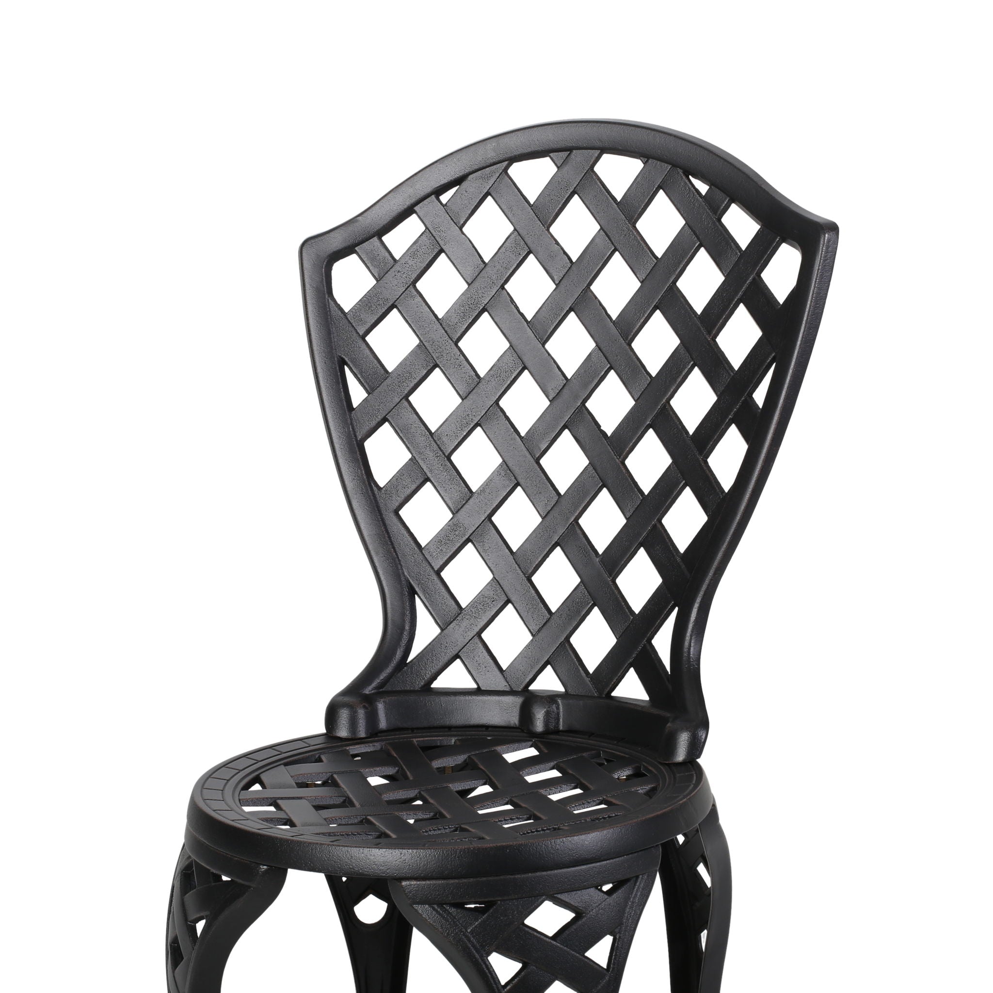 Bono Metal Bistro Set - Black