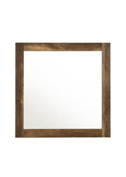 ACME Morales - Mirror - Rustic Oak Finish | Meri Furniture