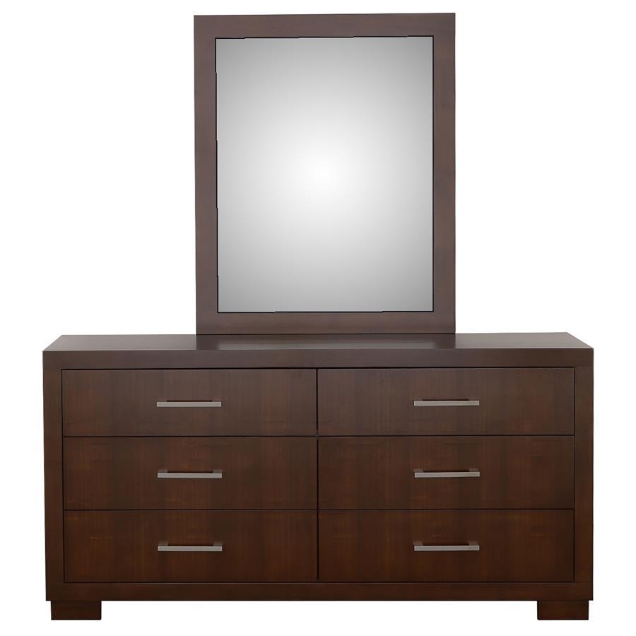 Coaster Fine Furniture Jessica - 6-Drawer Dresser With Mirror | Meri Furniture