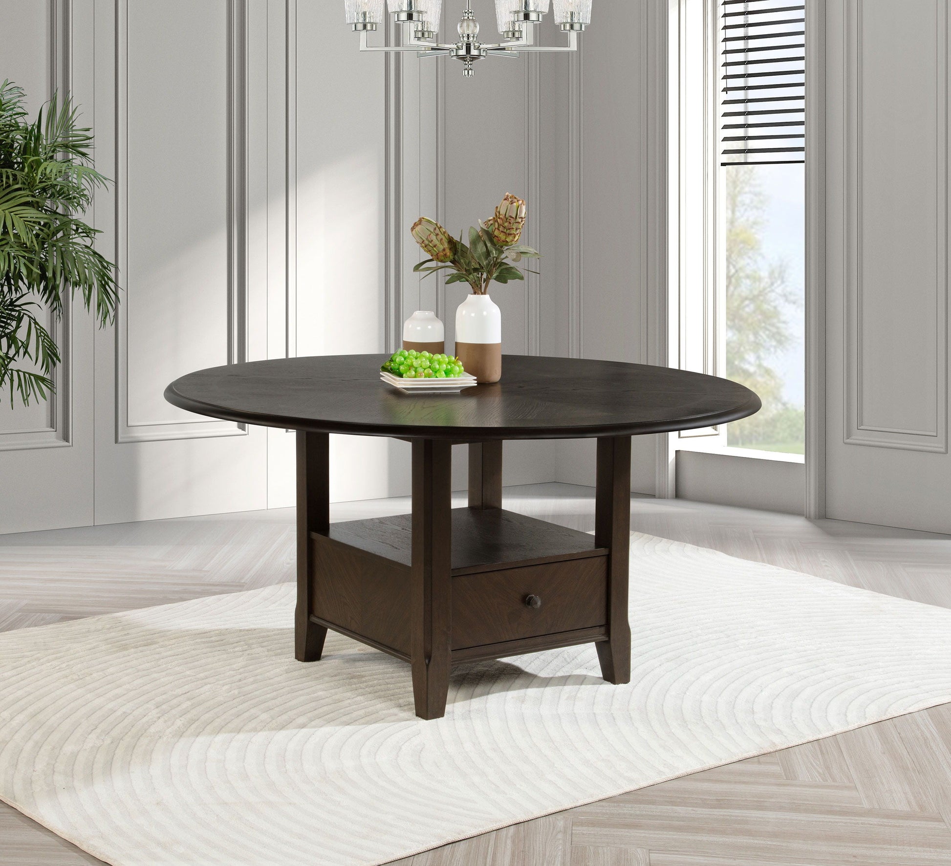 Coaster Fine Furniture Twyla - Round Dining Table | Meri Furniture