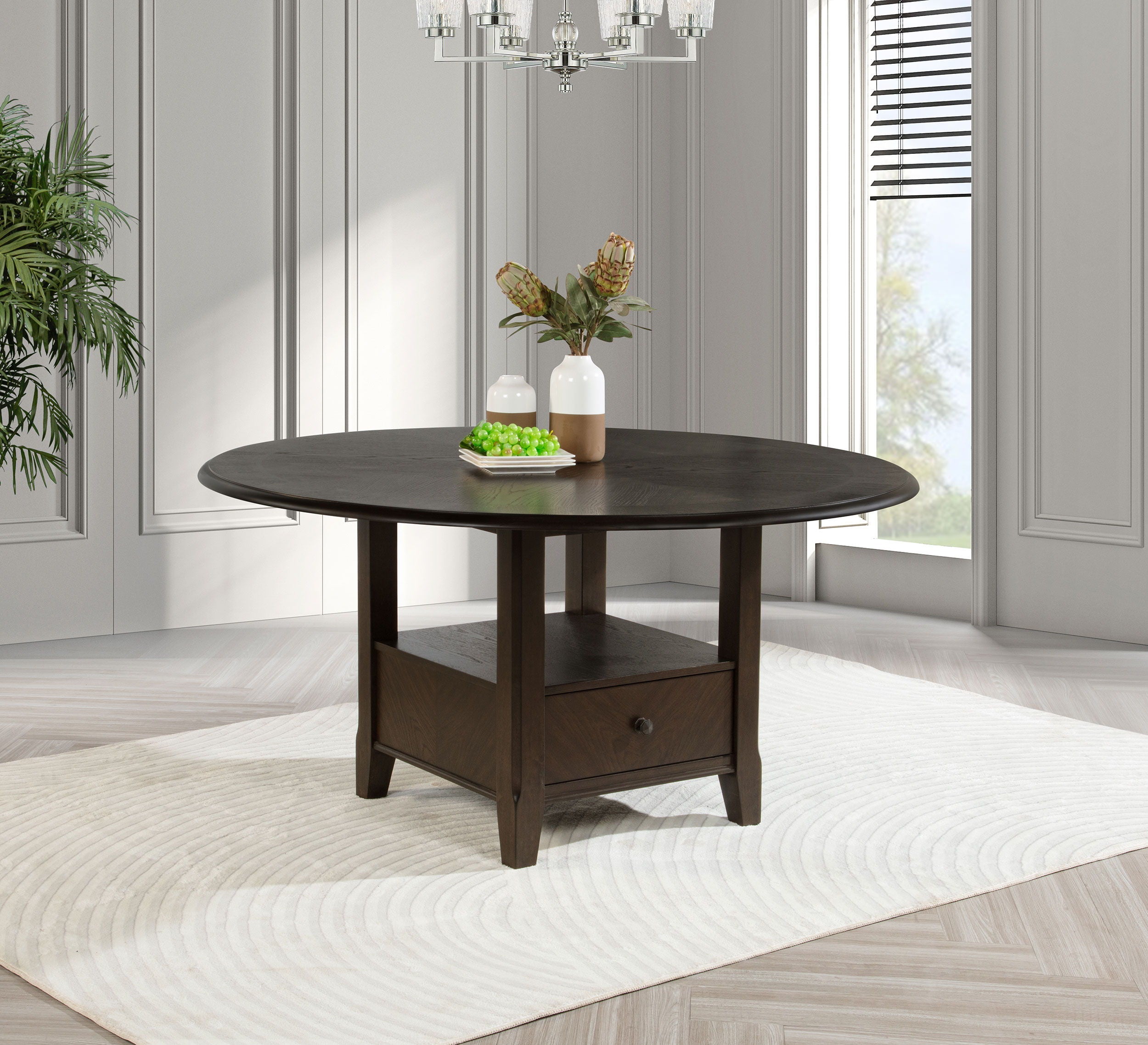 Coaster Fine Furniture Twyla - Round Dining Table | Meri Furniture