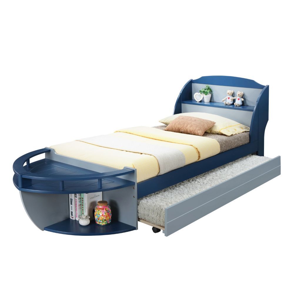 ACME Neptune II - Twin Bed - Gray & Navy | Meri Furniture