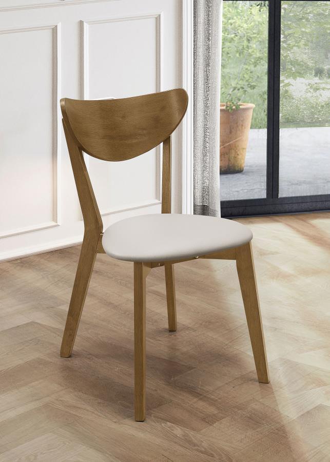 Coaster Fine Furniture Kersey - Curved Wood Dining Side Chair (Set of 2) - Chestnut | Meri Furniture
