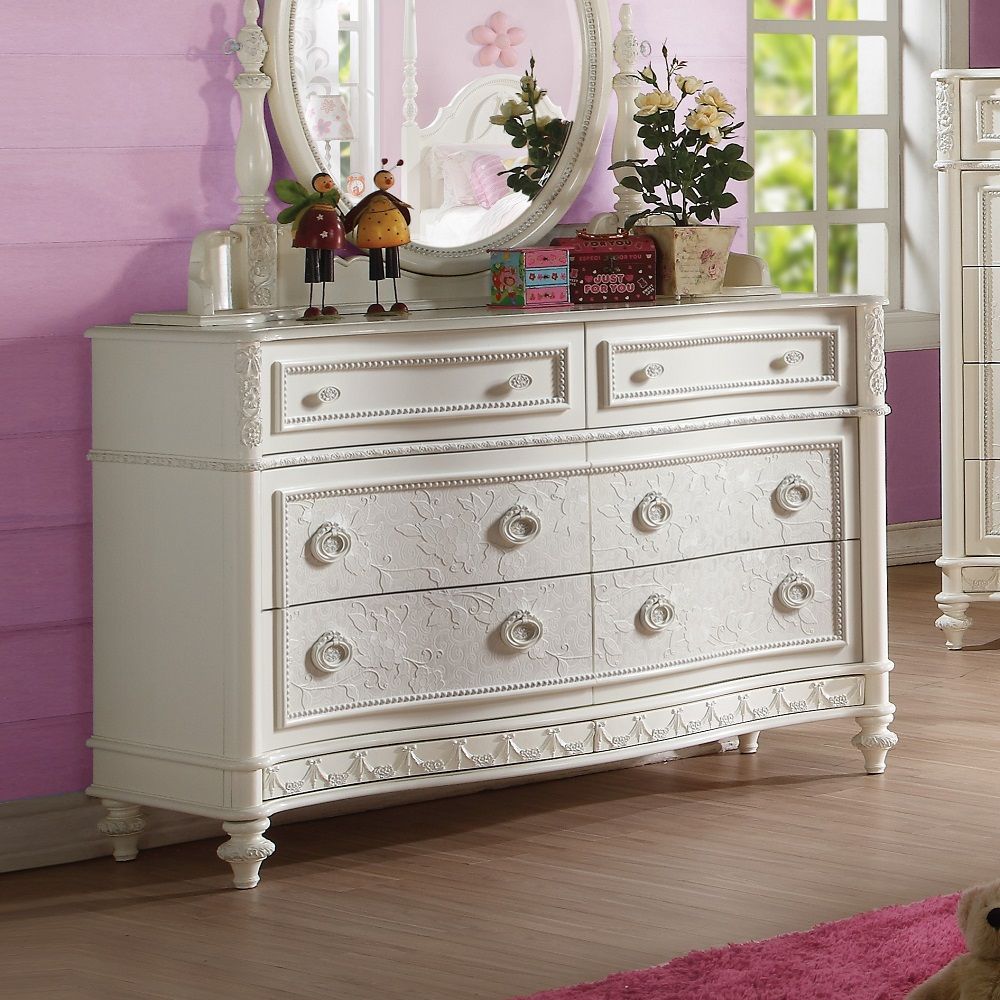 ACME Dorothy - Dresser - Ivory | Meri Furniture
