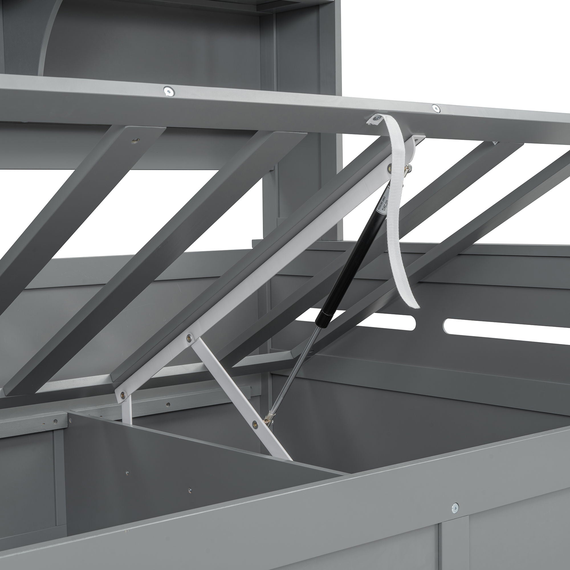 Daybed With All-In-One Cabinet And Shelf