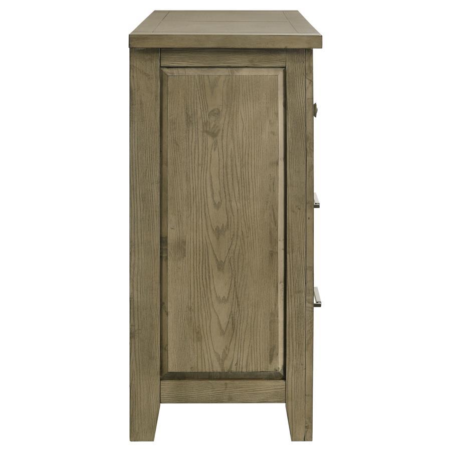 Hazlewood - 6-Drawer Bedroom Dresser Cabinet - Vineyard Oak