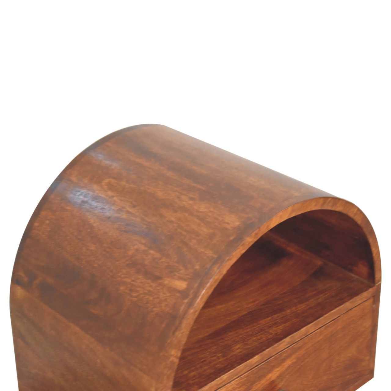 Dome Bedside Table - Brown