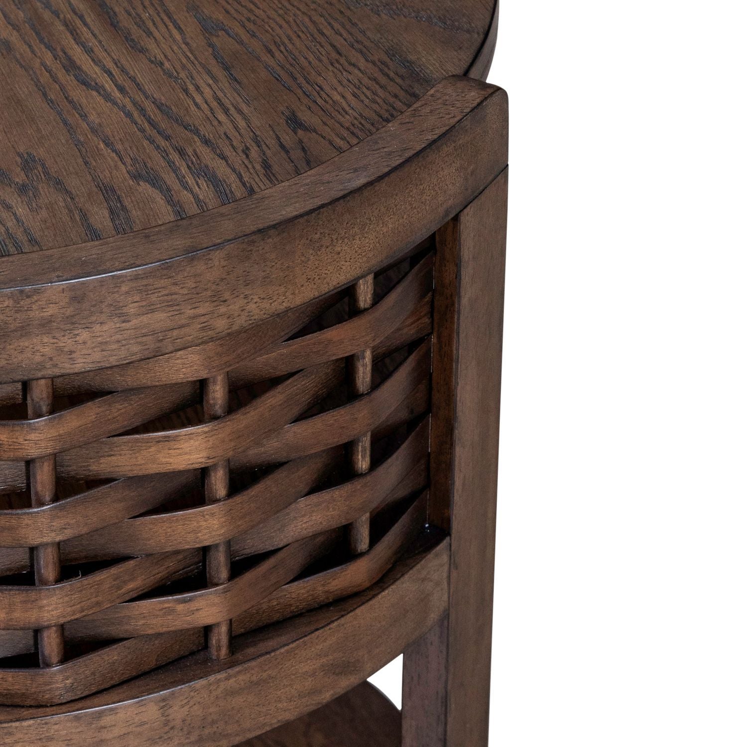Warren Park - Round End Table - Coffee Brown
