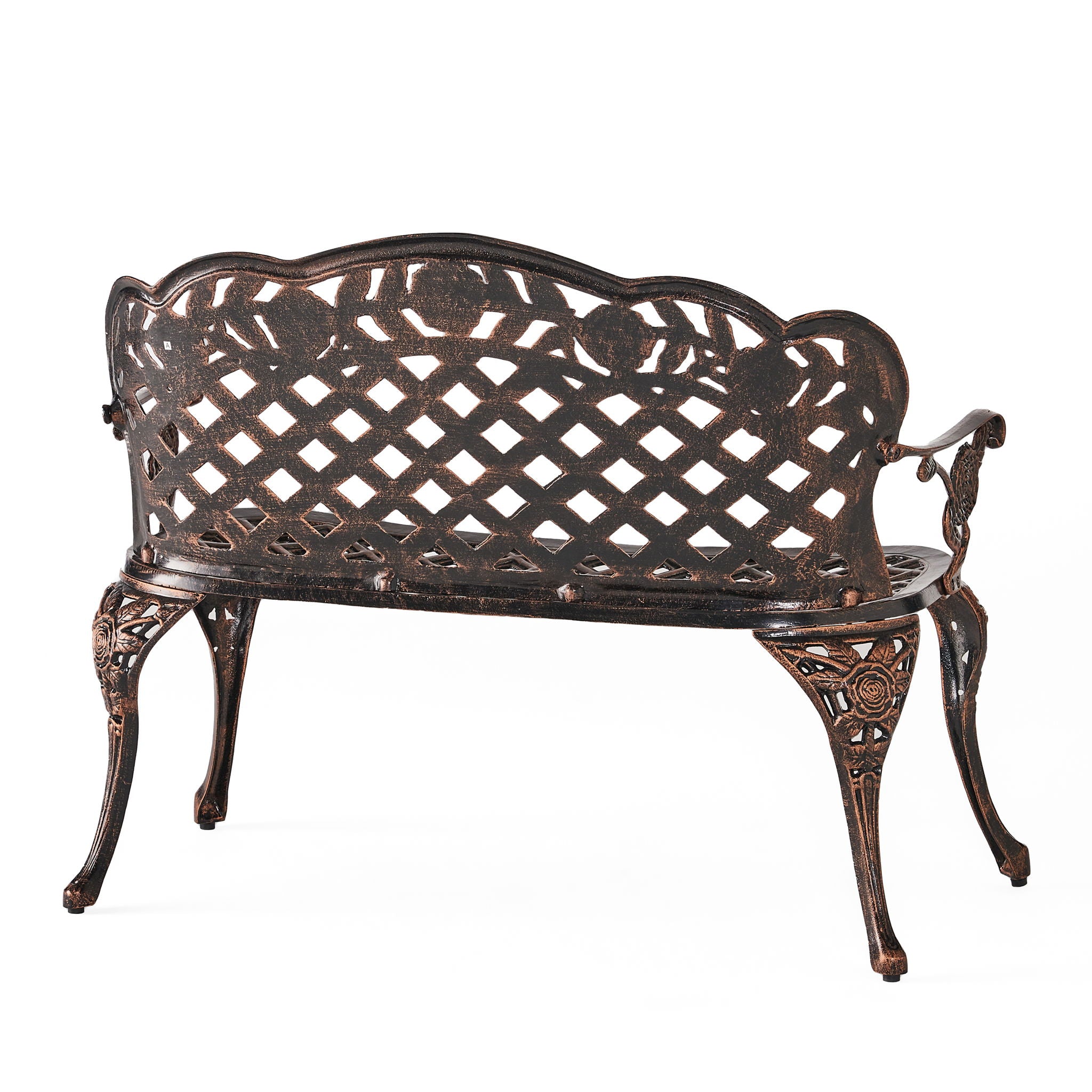 Lucia - Outdoor Garden Bench - Copper