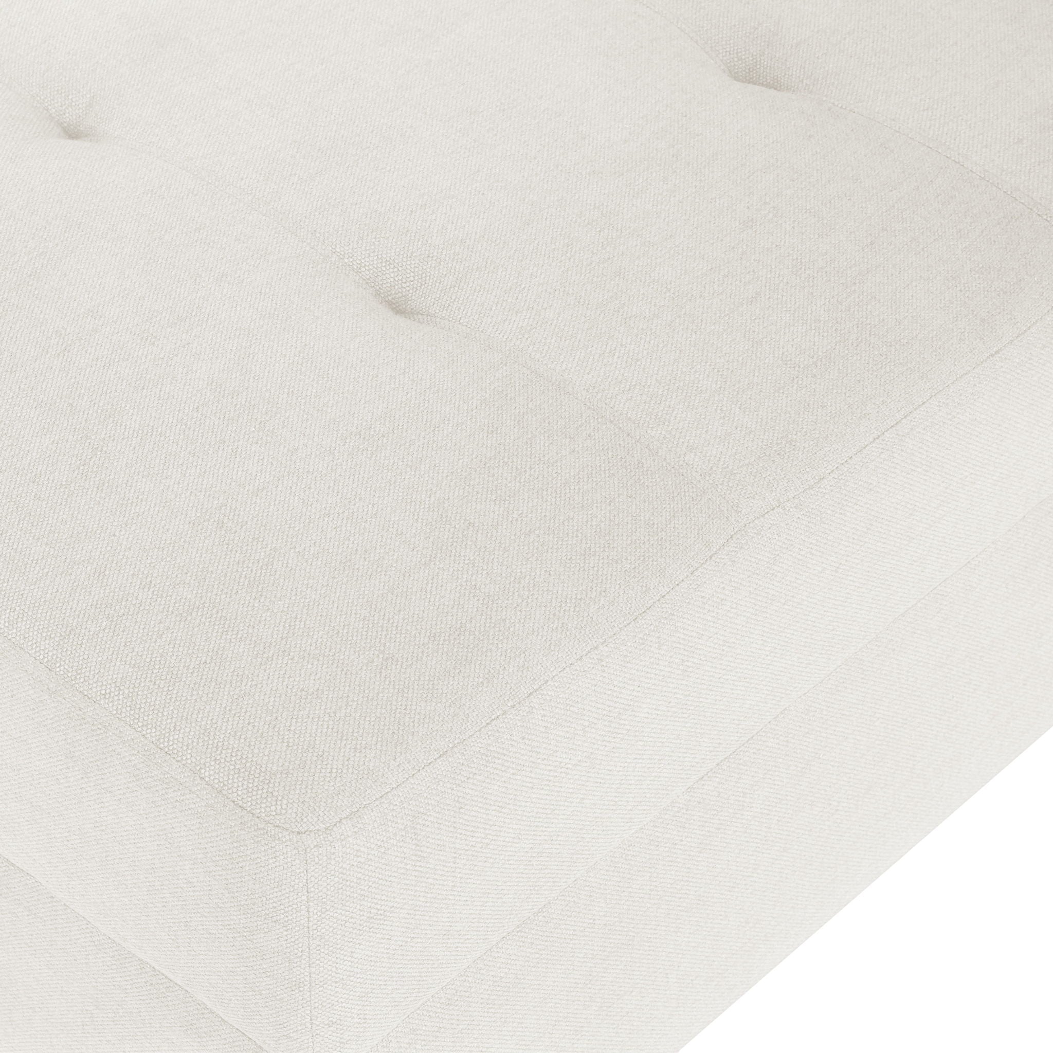 Classic Ottoman With Birch Wood Legs And Fabric Upholstery