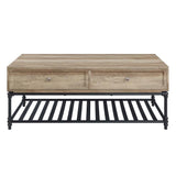 Brantley - Coffee Table - Oak & Sandy Black Finish