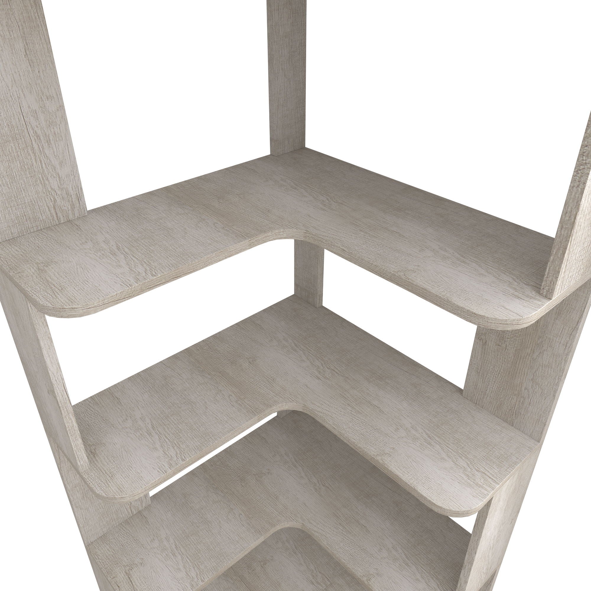 L-Shaped Corner Bookshelf