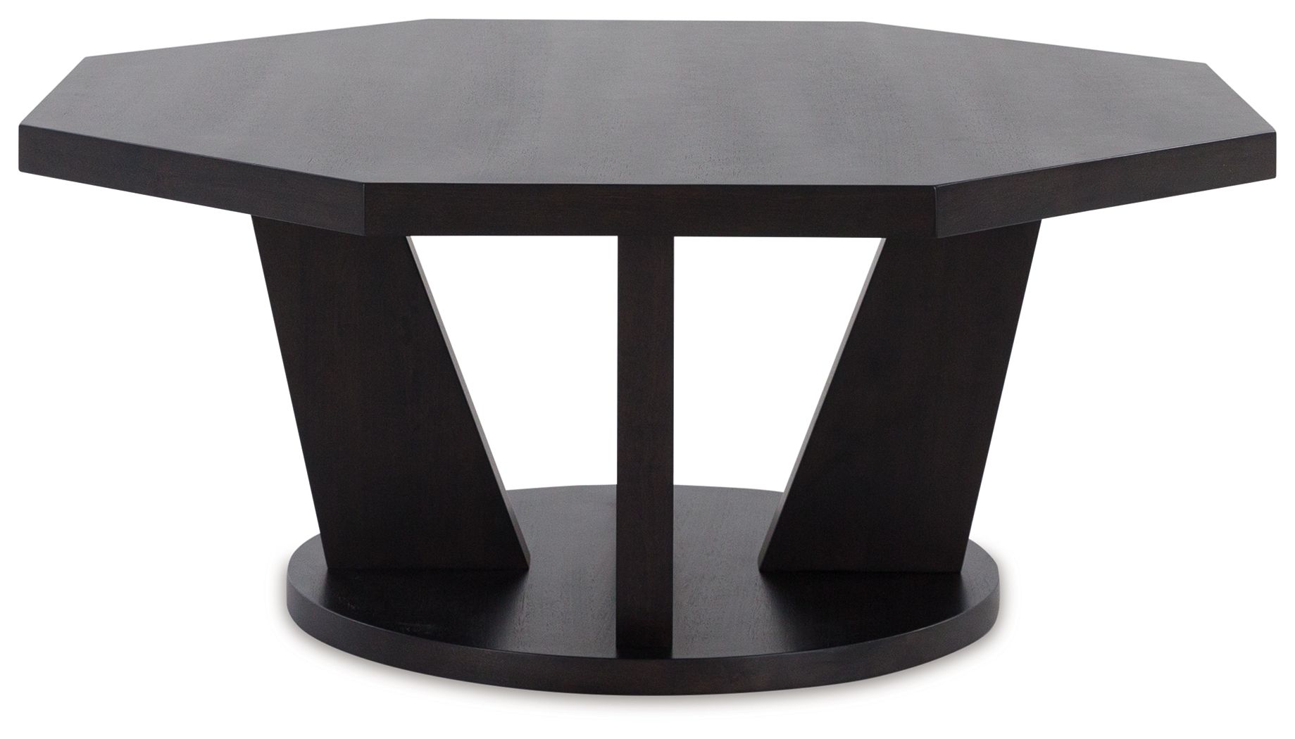 Chasinfield - Octagon Coffee Table - Dark Brown
