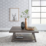 Liberty Furniture Modern Farmhouse - Oversized Square Cocktail Table | Meri Furniture