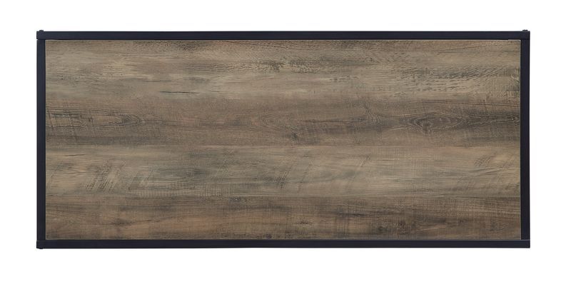 ACME Idella - Accent Table - Rustic Oak & Black Finish | Meri Furniture