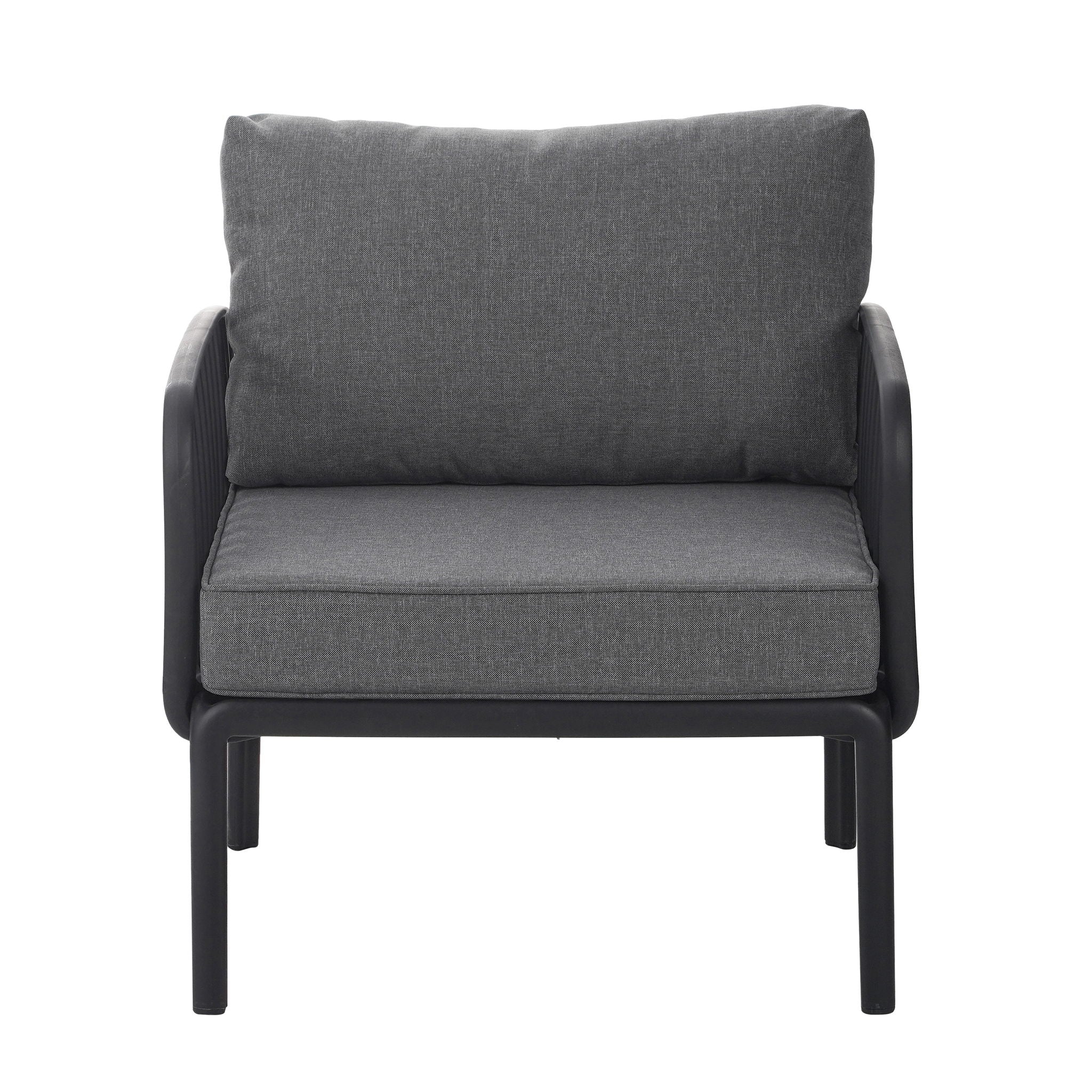 Outdoor Patio Club Chair, Waterproof Thick Cushion Deep Seating