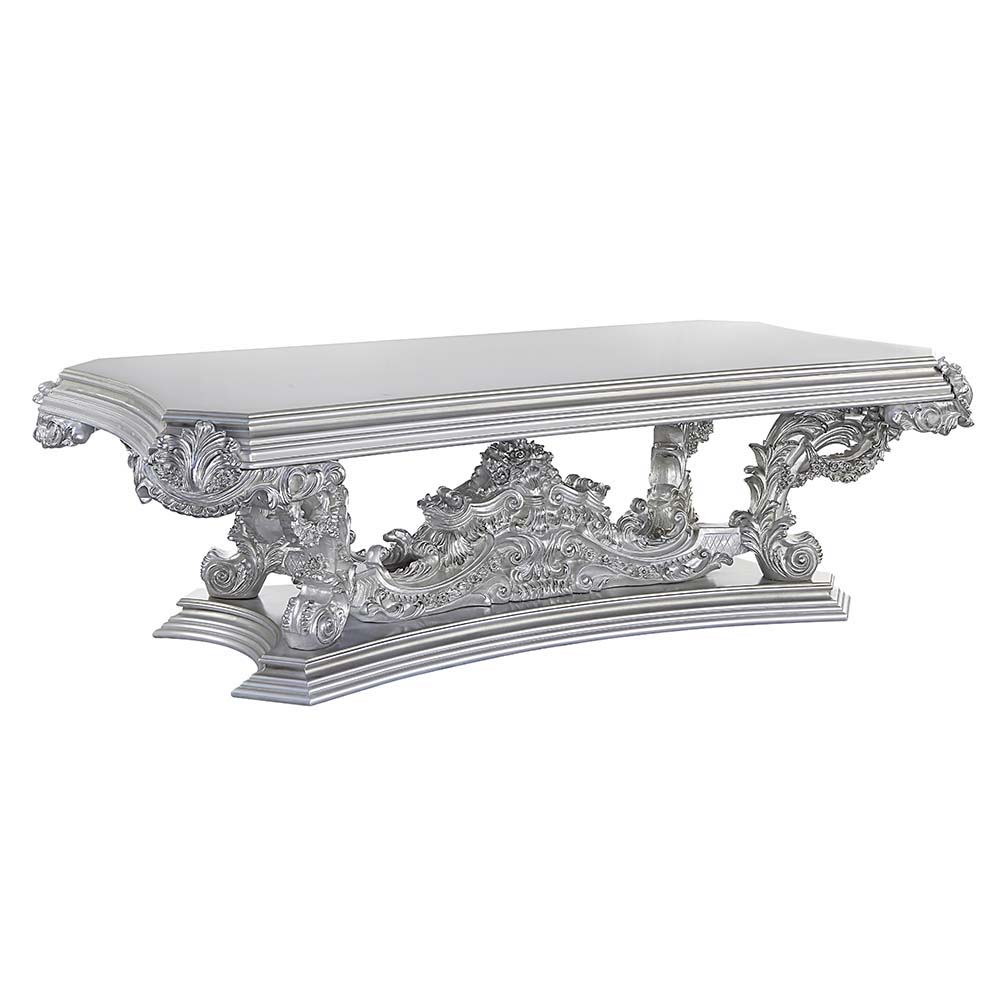 ACME Valkyrie - Dining Table - Antique Platinum | Meri Furniture