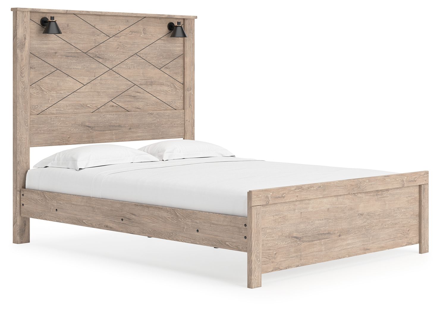 Signature Design by Ashley® Senniberg - Panel Bed With Sconces | Meri Furniture