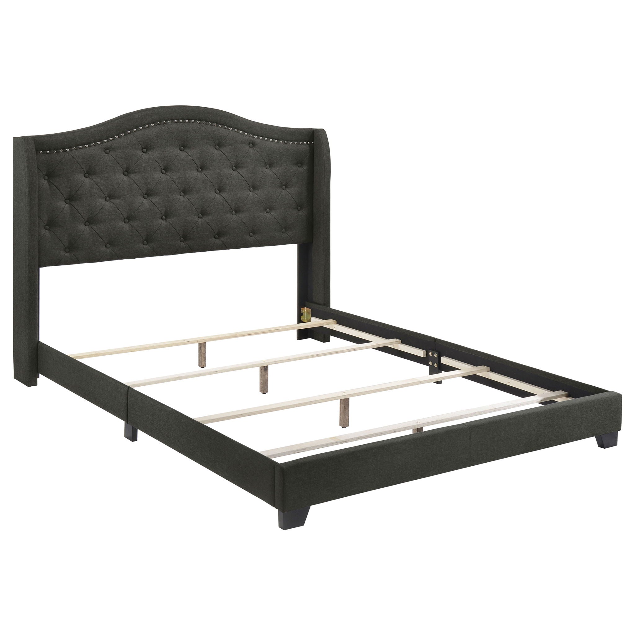 Maassluis - Bed With Button Tufted Headboard
