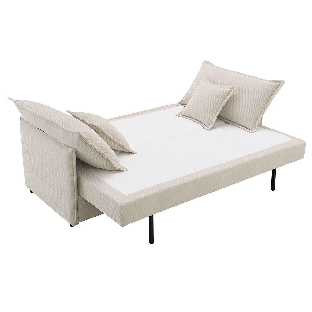 ACME Elisea - Sofa With Sleeper - Beige Fabirc | Meri Furniture
