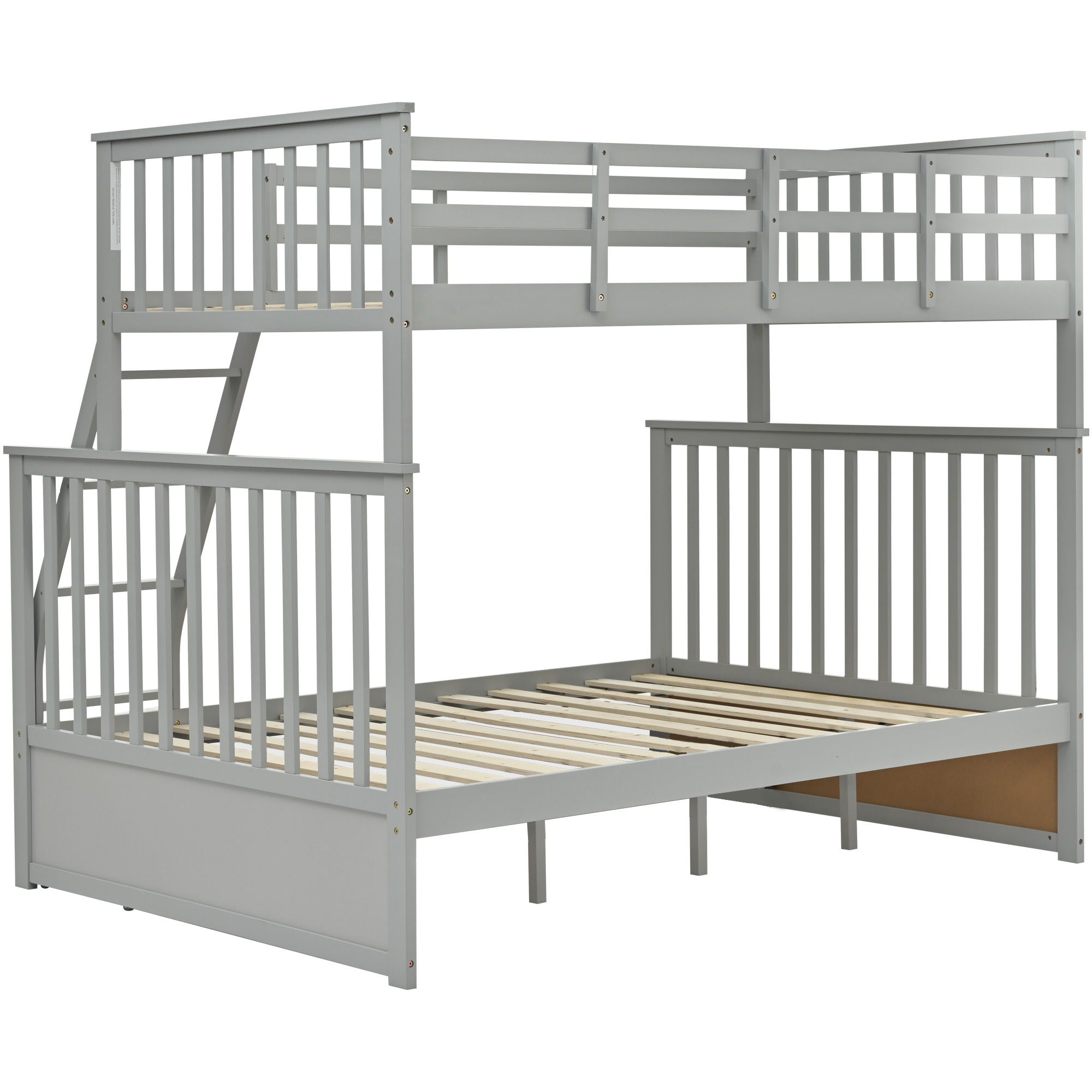 Bunk Bed With Ladder, And Safety Guard Rails