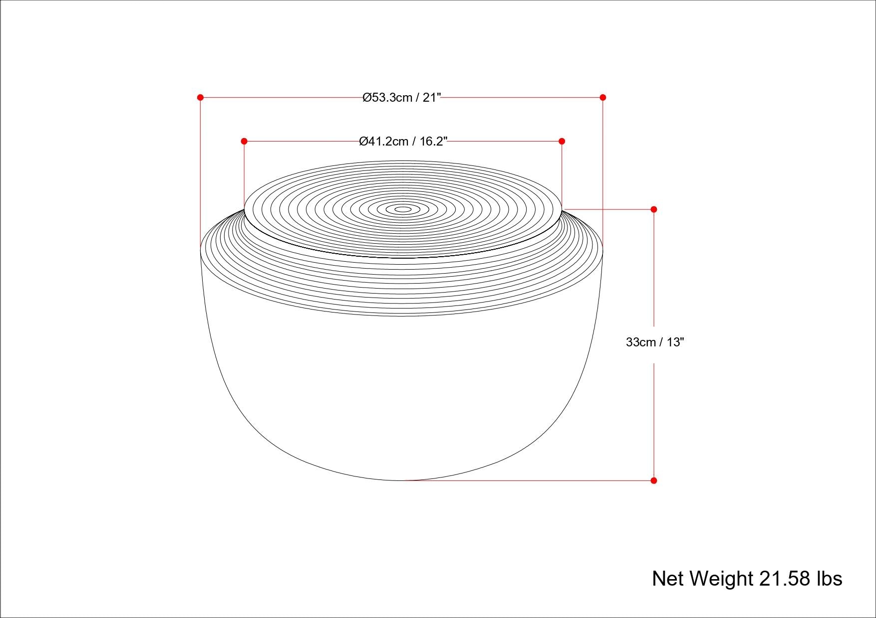 Timmons - Cast Aluminum Coffee Table - Brown