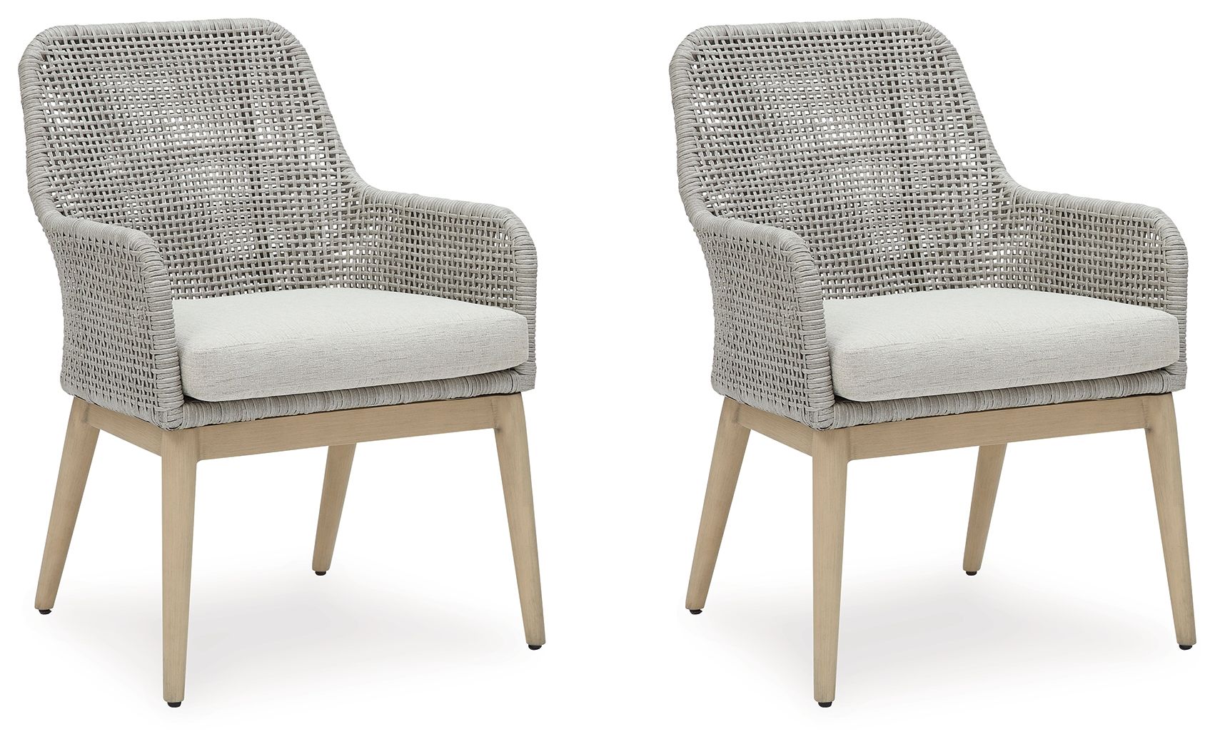 Signature Design by Ashley® Seton Creek - Gray - Arm Chair With Cushion (Set of 2) | Meri Furniture