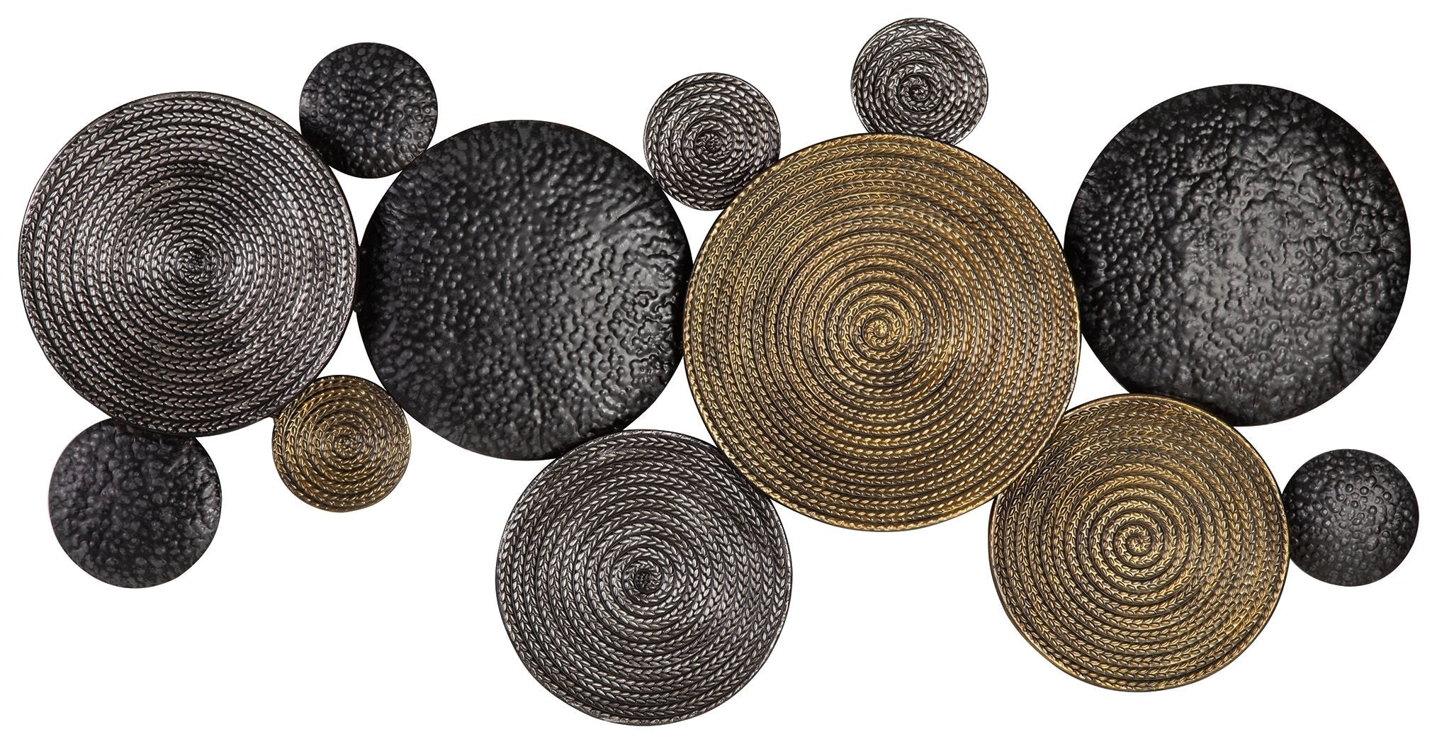 Ashley Furniture Emsley - Metallic / Black / Gray - Wall Decor | Meri Furniture