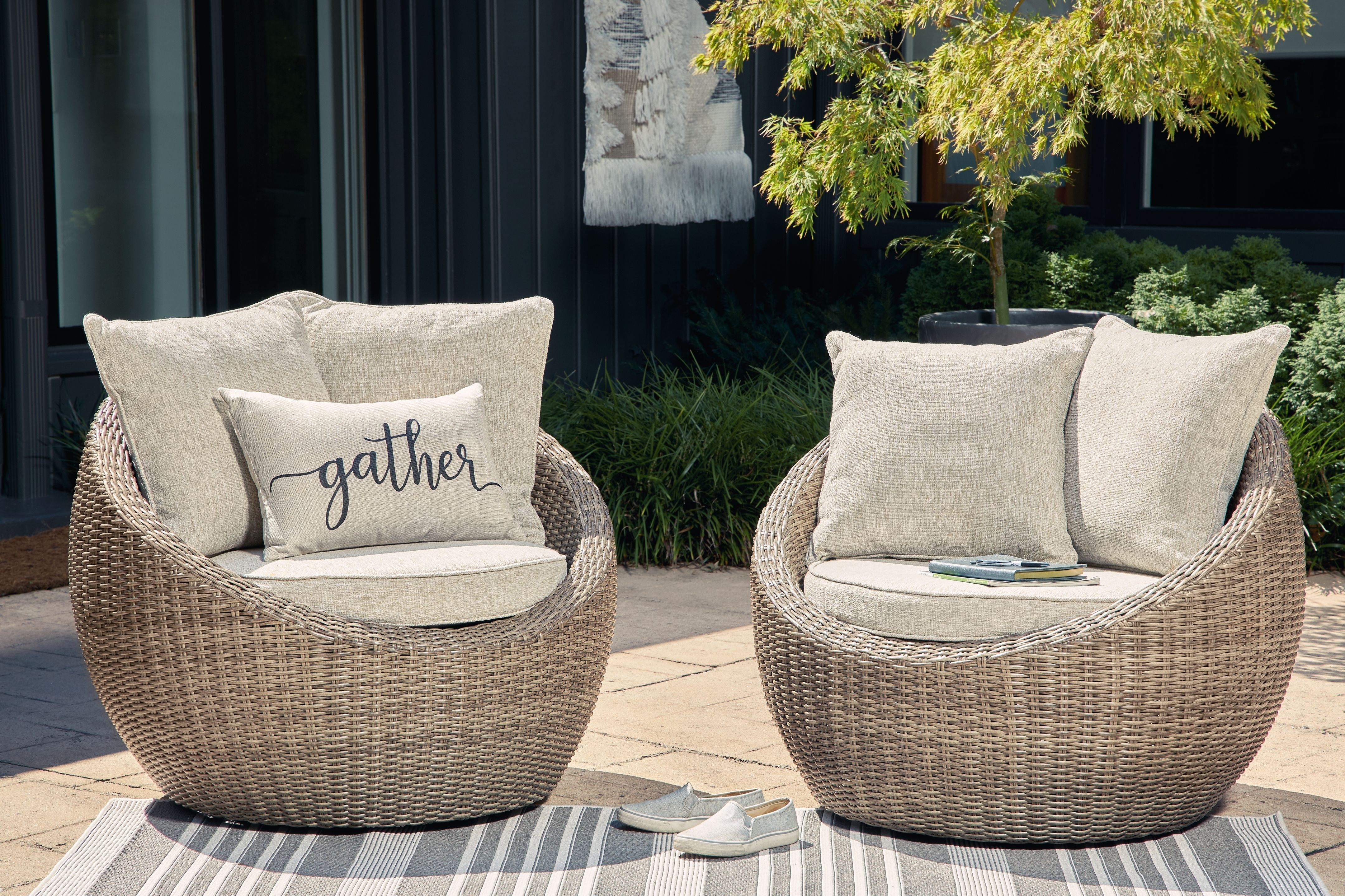 Signature Design by Ashley® Danson - Swivel Lounge With Cushion | Meri Furniture